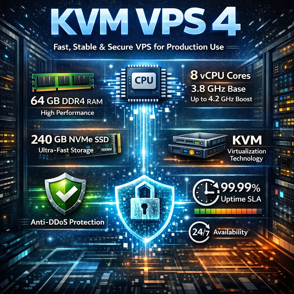 KVM VPS 4