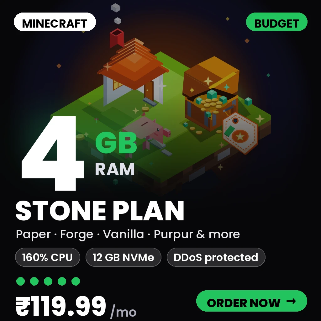 Minecraft Stone Plan - Buget