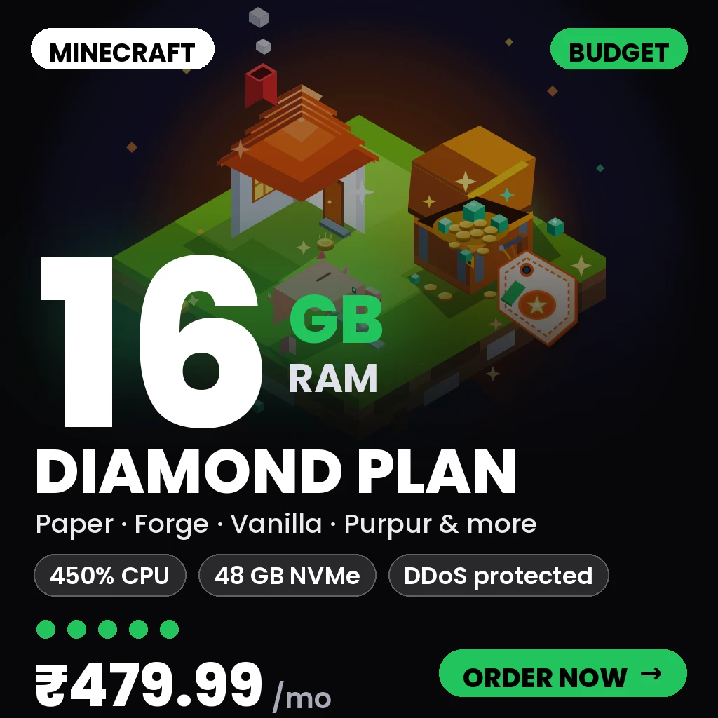 Minecraft Diamond Plan - Buget