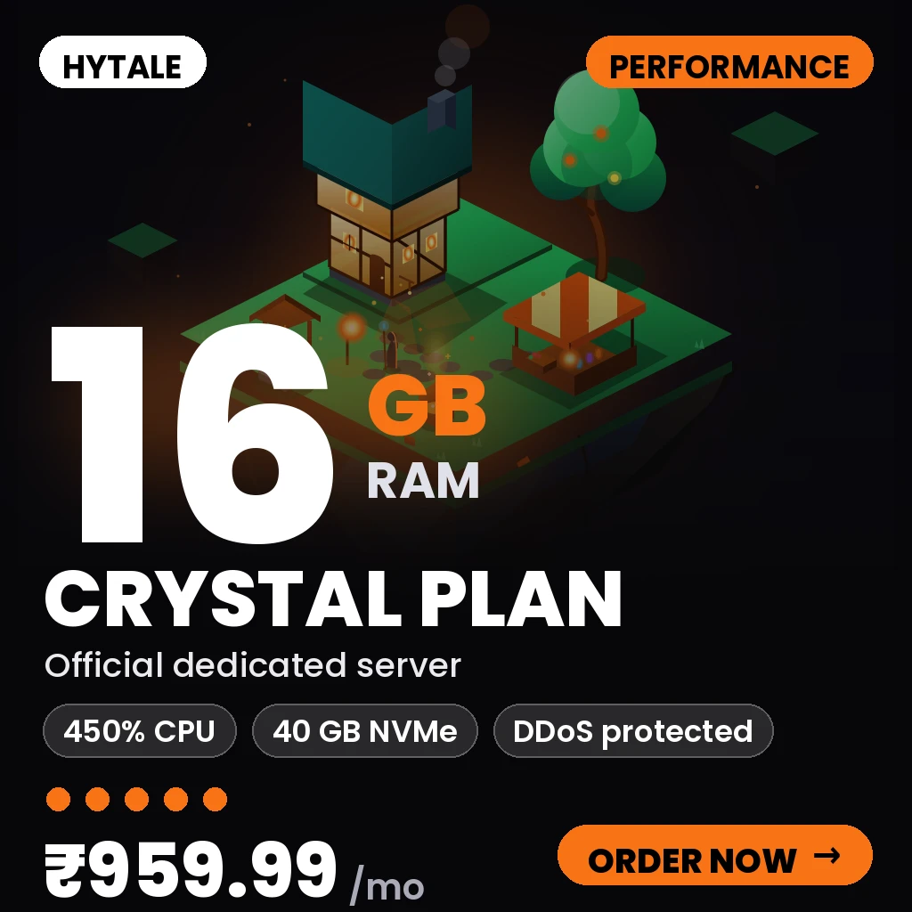 Hytale Crystal Plan - Performance