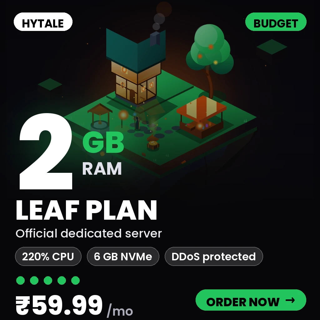 Hytale Leaf Plan - Buget