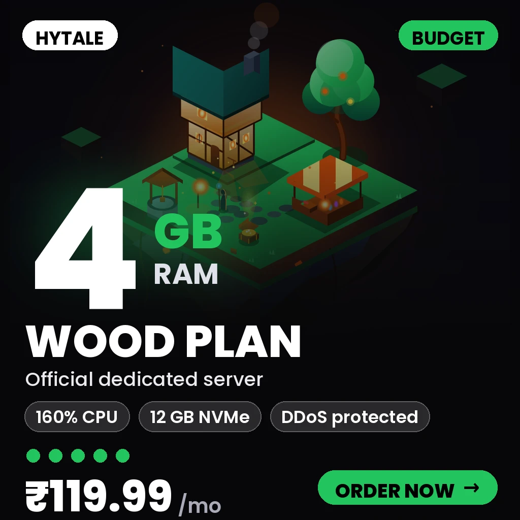 Hytale Wood Plan - Buget