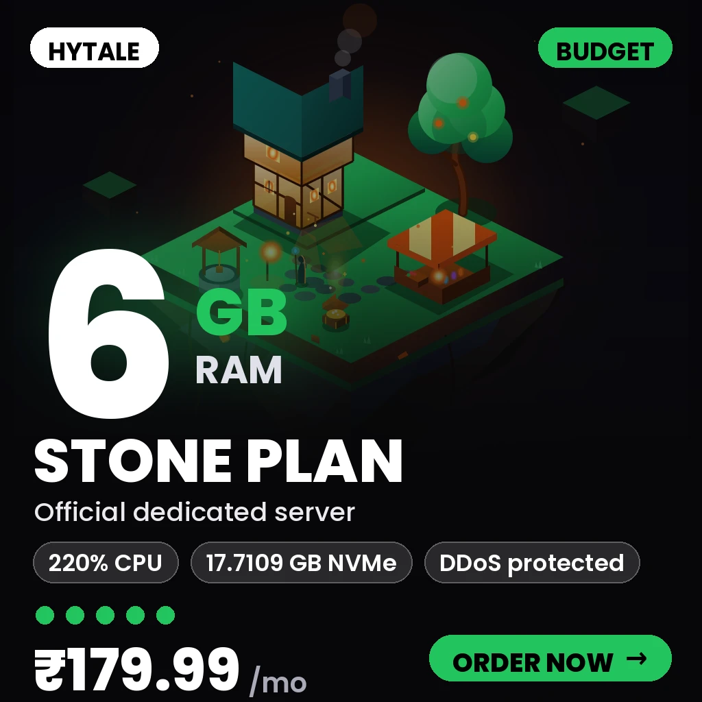 Hytale Stone Plan - Buget