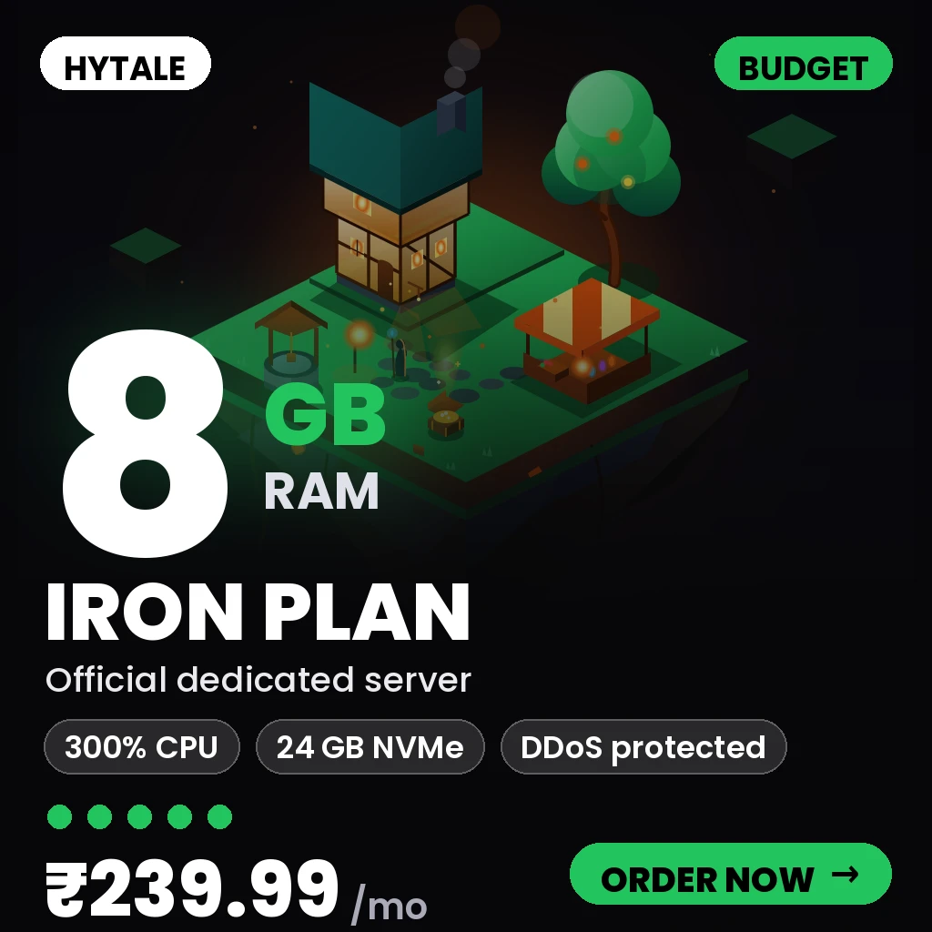 Hytale Iron Plan - Buget